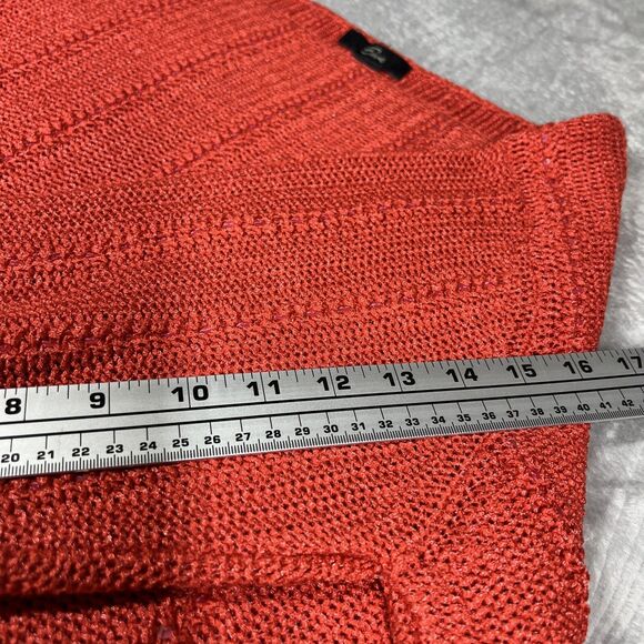Emme Scoop Neck Sweater Womens Size Large (2) Speckled Holiday Fancy Sequins Rib - Picture 10 of 15